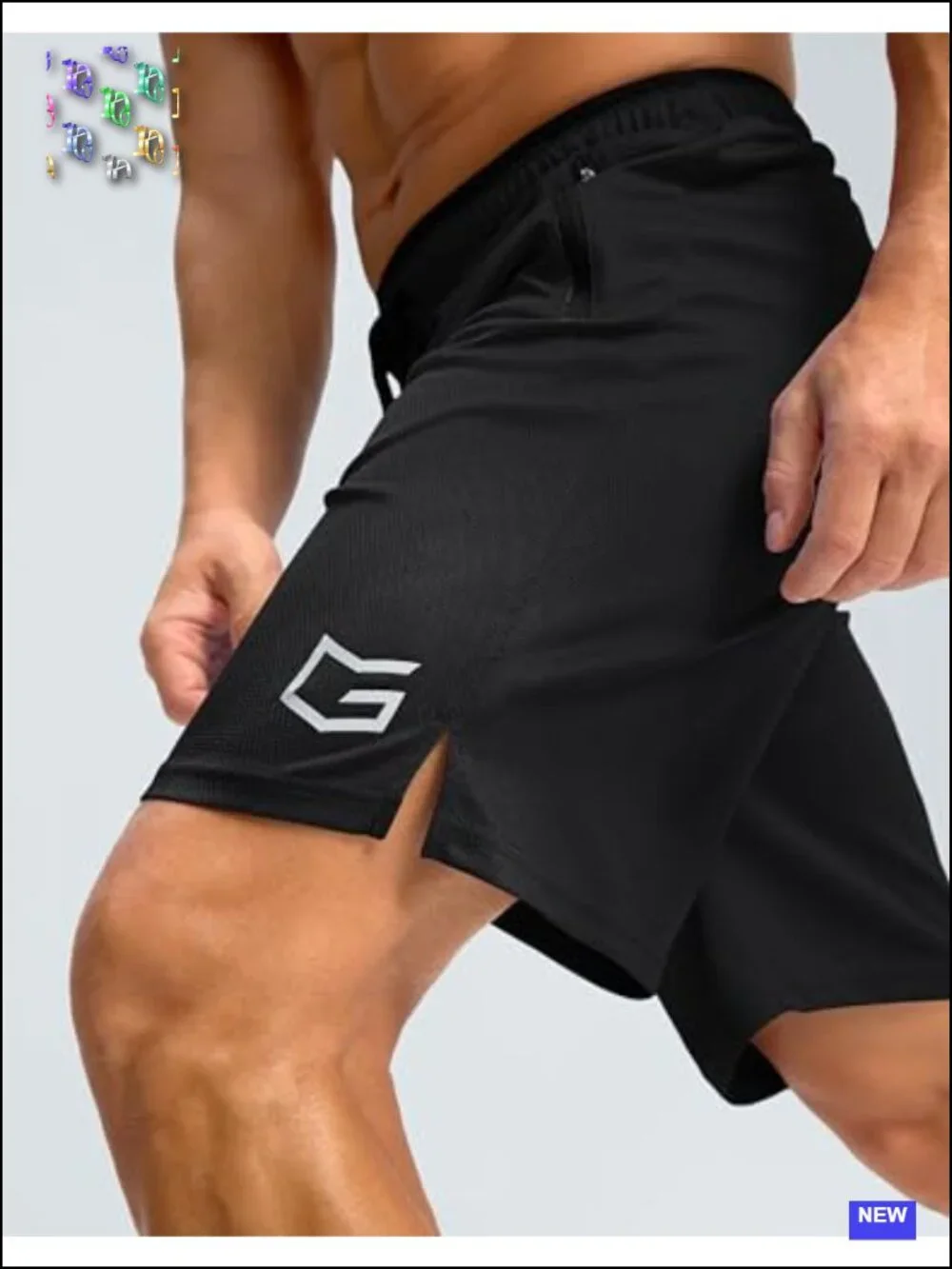 Men's Athletic Shorts with Zipper Pockets 9/11